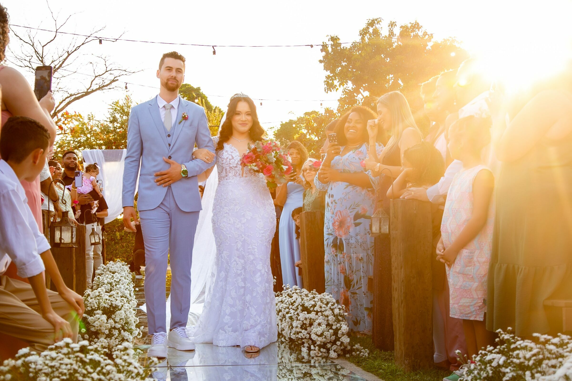 Casamento ao entardecer